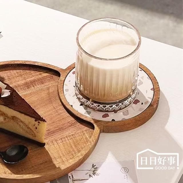 碎石硅藻土吸水杯墊 硅藻土 吸水杯墊 杯墊 磨石子 復古風 陶瓷吸水杯墊 婚禮小物 聖誕禮物 交換禮物