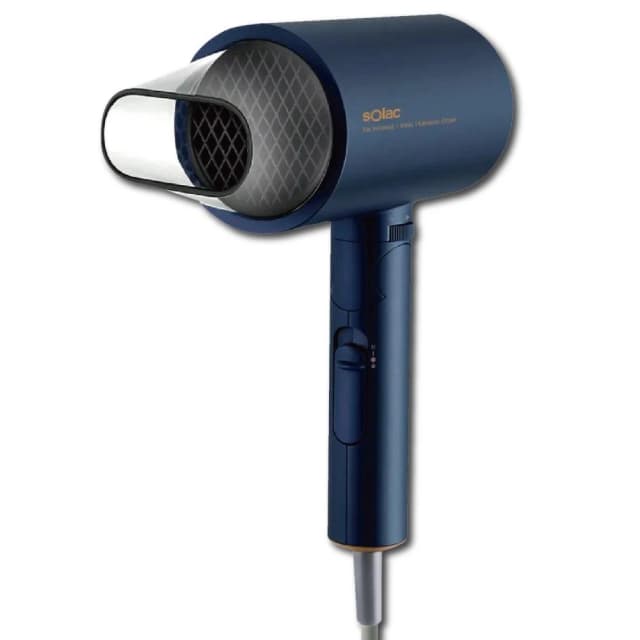 【SOLAC】無風段生物陶瓷負離子吹風機 SHD-508 (恆溫護髮 速乾不傷髮 折疊收納 自調風量__Kimi極美職人推薦)