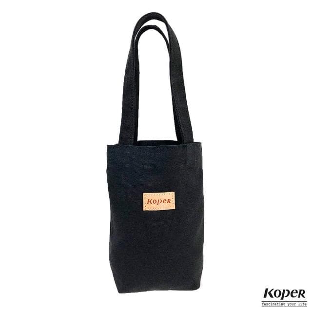【KOPER】不平帆-簡約質感飲料袋/小提袋 任選顏色 帆布 杯袋 水壺 禮物 MIT台灣製造