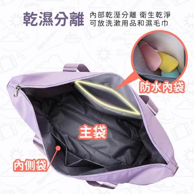 【AI Queen】升級可拆輪版!手提拉桿包(摺疊旅行包/帶輪行李包/旅行袋/登機包/收納包/乾濕分離包/健身包)