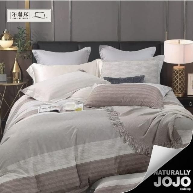 【不賴床】台灣製造 3M吸濕透氣 天絲床包枕套組-JOJO系列聯名 單人 雙人 加大 特大 床單 床包組 透氣 親膚 夏天