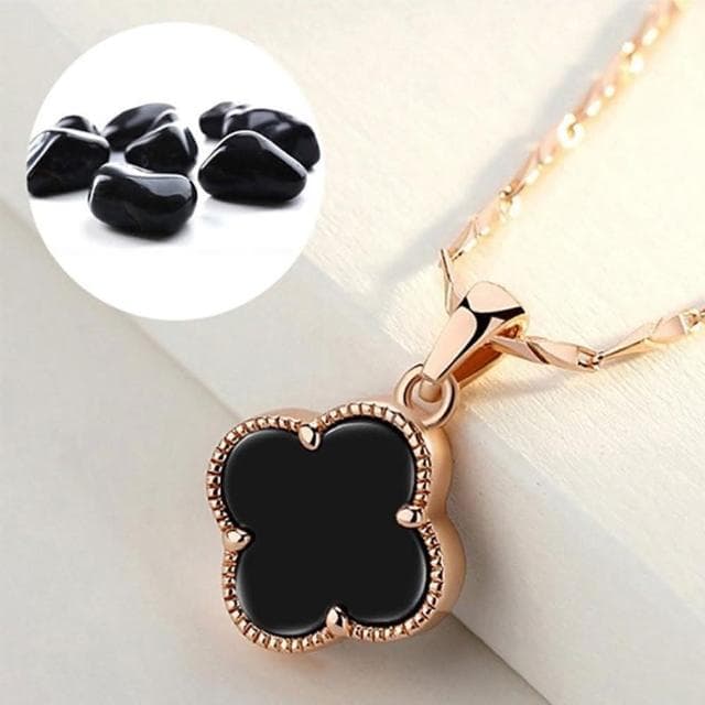 【KT DADA】純銀項鍊 項鍊 瑪腦項鏈 四葉草項鍊 飾品 女生項鍊 項鏈女 精品項鍊 女朋友生日禮物 不過敏項鍊