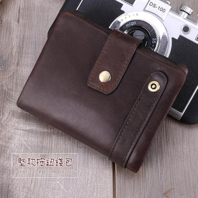 【MoonDy】錢包男 真皮錢包 牛皮皮夾 皮包 男生皮包 男生皮夾 錢包 皮夾 中夾 短夾 皮夾男 男皮夾