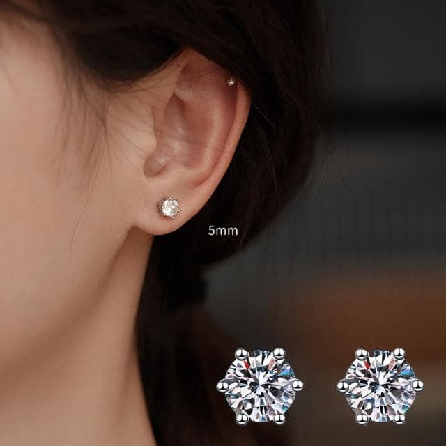 【MoonDy】純銀耳環 女生飾品 耳釘 生日禮物 耳飾 韓國耳環 簡約耳環 抗過敏耳環 經典款耳環 女生禮物