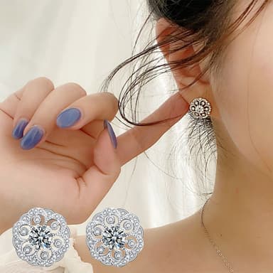 【MoonDy】純銀耳環 生日禮物 韓國耳環 韓國飾品 小花耳環 純銀飾品 圓形耳環 耳飾 ins耳環 歐美耳環