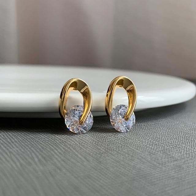 【MoonDy】韓國耳環 歐美耳環 日系耳環 生日禮物 圈圈耳環 旋轉耳環 韓國飾品 情人節禮物 閨蜜耳環