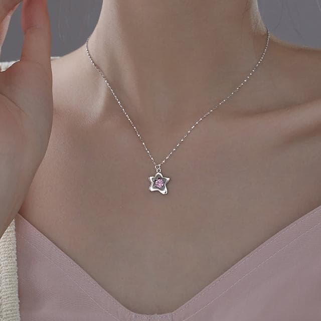 【MoonDy】項鍊女 ins項鍊 Y2K 鎖骨項鍊 高級禮品 不規則項鍊 女生生日禮物 純銀項鍊 星星項鍊 鋯石項鍊 情侶禮物