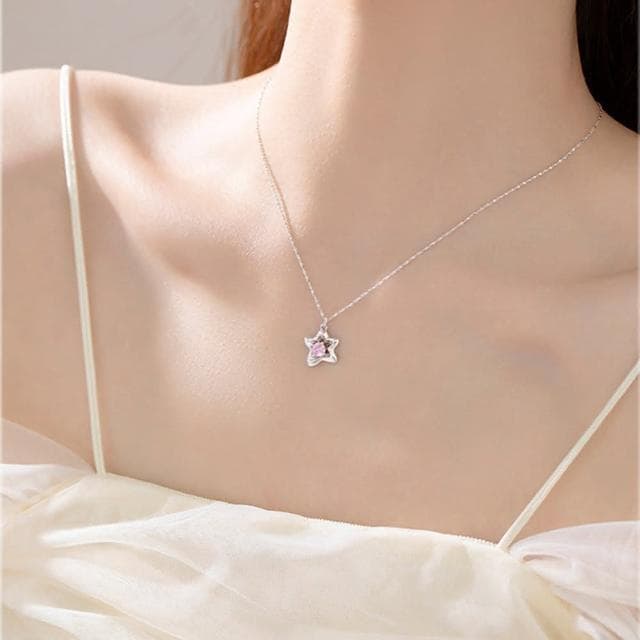 【KT DADA】純銀項鍊 星星項鍊 鋯石項鍊 高級禮品 項鍊女 ins項鍊 Y2K 鎖骨項鍊 不規則項鍊 女生生日禮物 情侶禮物