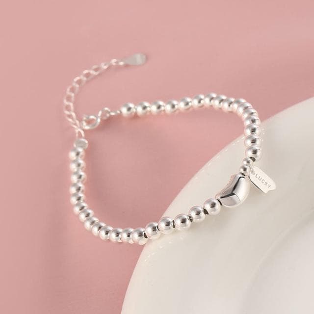 【KT DADA】手鍊 手環 串珠手鍊 純銀手鍊 銀珠手鍊 日系手鍊 韓國手鍊 氣質手鍊 閨蜜手鍊 氣質 個性手鍊