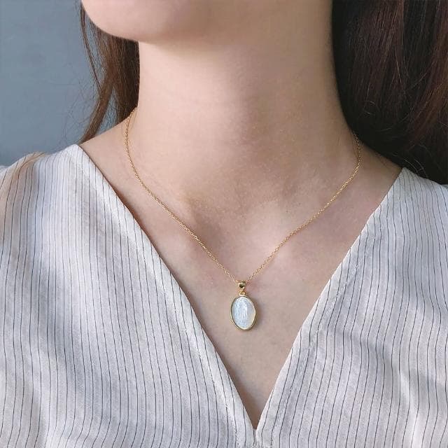 【KT DADA】脖鏈 細項鍊 女生生日禮物 純銀項鍊 吊墜項鍊 貝殼項鍊 歐美項鍊 韓國項鍊 日系項鍊 琉璃項鍊