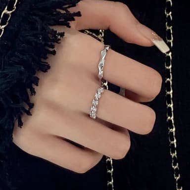 【KT DADA】情侶戒指 訂婚戒指 結婚戒指 對戒 求婚戒指 純銀戒指 男戒指 女戒指 生日禮物 可調式戒指