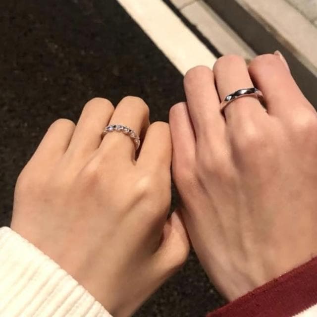 【MoonDy】結婚戒指 情侶戒指 訂婚戒指 對戒 求婚戒指 純銀戒指 生日禮物 可調式戒指 男戒指 女戒指