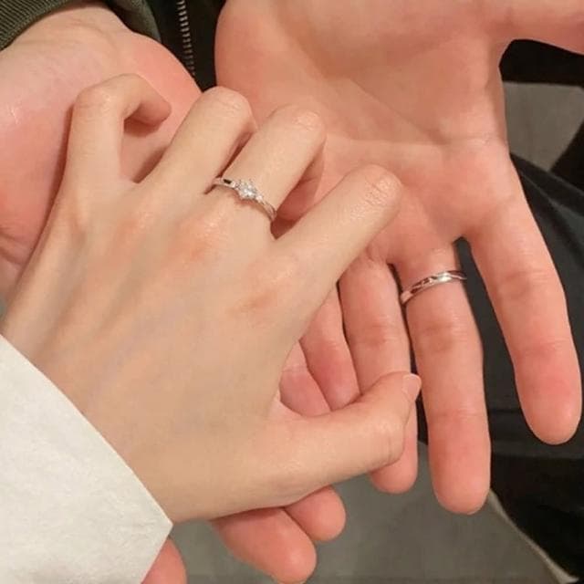 【MoonDy】戒指 純銀戒指 情侶對戒 結婚戒指 鋯石戒指 求婚戒指 對戒 指環 情侶戒指 情侶禮物 生日禮物