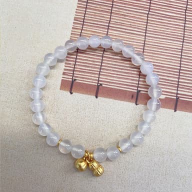 【MoonDy】生日禮物 手環 手串 瑪瑙手鍊 轉運手鏈 手飾 純銀手鍊 招財手鏈 手鏈女 花生吊飾 新中式手鍊