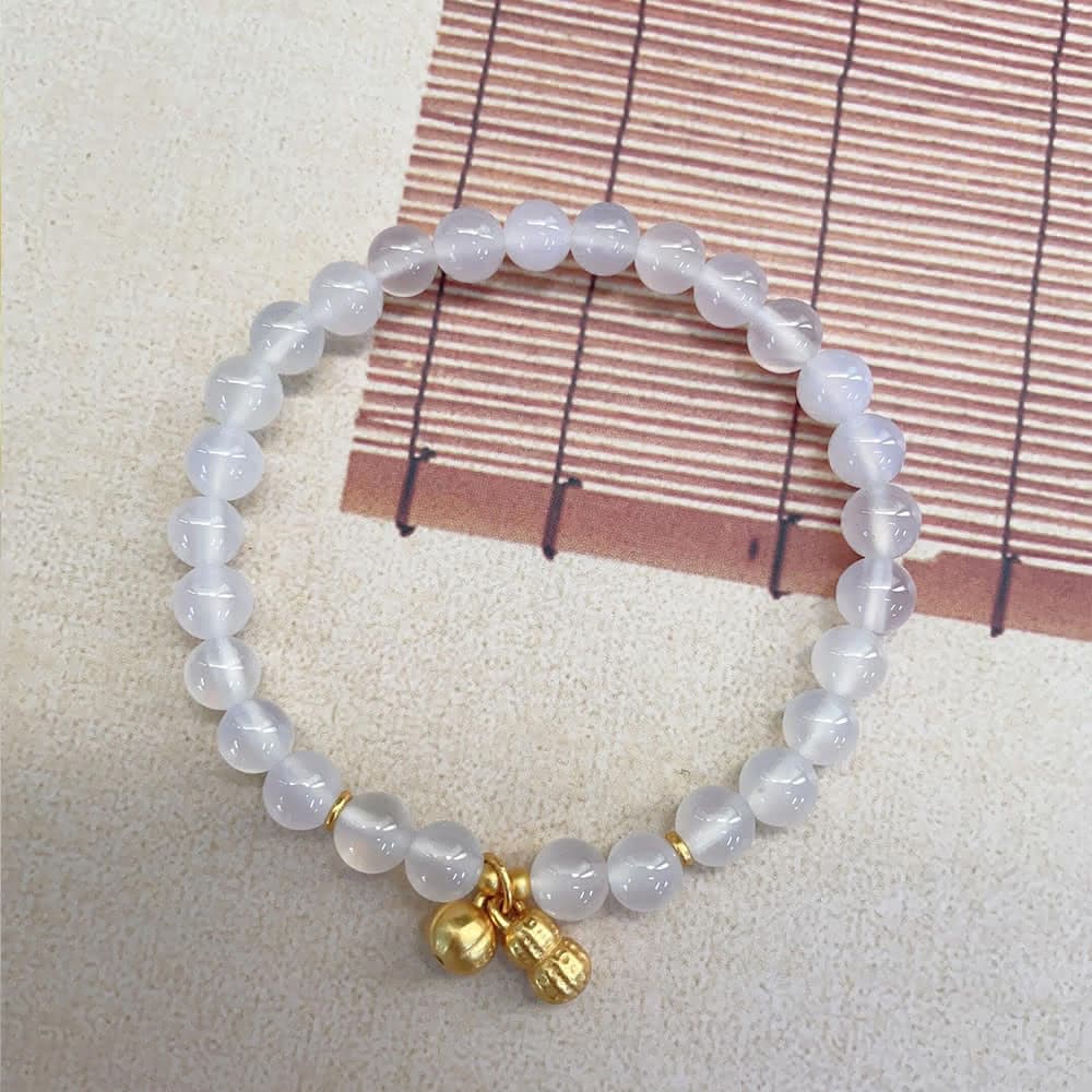 【MoonDy】生日禮物 手環 手串 瑪瑙手鍊 轉運手鏈 手飾 純銀手鍊 招財手鏈 手鏈女 花生吊飾 新中式手鍊