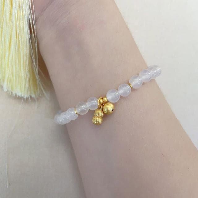 【MoonDy】生日禮物 手環 手串 瑪瑙手鍊 轉運手鏈 手飾 純銀手鍊 招財手鏈 手鏈女 花生吊飾 新中式手鍊
