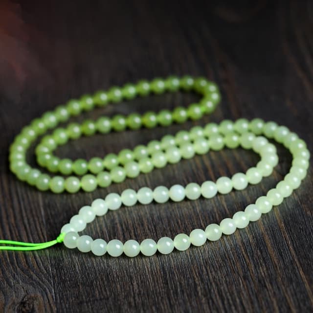 【MoonDy】玉項鍊 漸層項鍊 多圈手鍊 疊戴手鍊 佛珠手串 和田玉項鍊 串珠項鍊 長項鍊 保平安 送長輩 禮物
