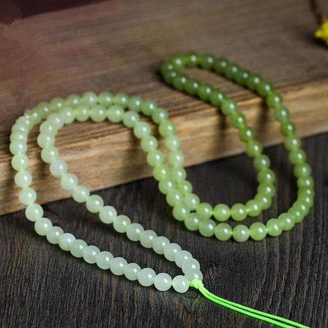 【MoonDy】玉項鍊 漸層項鍊 多圈手鍊 疊戴手鍊 佛珠手串 和田玉項鍊 串珠項鍊 長項鍊 保平安 送長輩 禮物