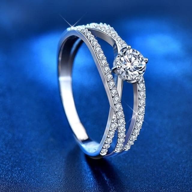 【MoonDy】歐美戒指 婚戒 生日禮物 造型戒指 純銀戒指 鋯石戒指 銀戒 指環 in戒指 戒子 首飾 生日禮物
