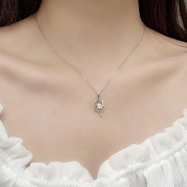 【KT DADA】羽毛項鍊 吊墜飾品 閨蜜項鍊 韓國項鍊 情人節禮物 純銀項鍊 生日禮物項鍊 女生項鍊 愛心項鍊