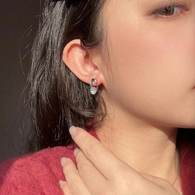 【KT DADA】韓國耳環 歐美耳環 日系耳環 閨蜜耳環 鋯石耳環 圈圈耳環 旋轉耳環 生日禮物 高級禮物
