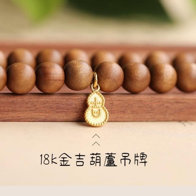 【KT DADA】老山檀香 玉手鍊 老山檀香開運手鍊 細手鍊 長輩禮物 多圈手串 串珠手鍊 平安手鍊 和田玉手串