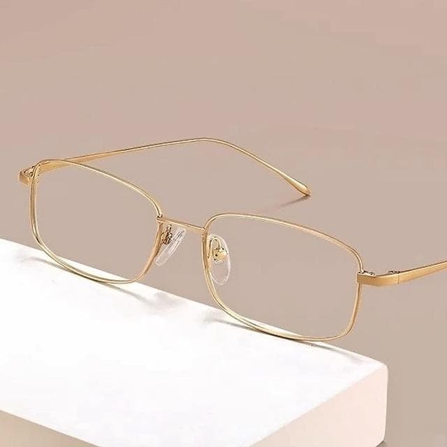【MoonDy】眼鏡 鏡架 鏡框 金絲眼鏡 近視眼鏡架 小臉眼鏡 細框眼鏡 純鈦眼鏡 女生眼鏡 長方形眼鏡 銀色眼鏡 生日禮物