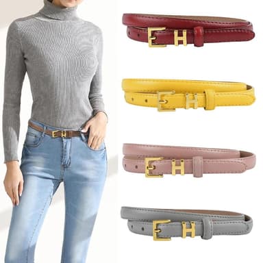 【MoonDy】皮帶 腰帶 真皮帶 窄版皮帶 精品皮帶 字母腰帶 女腰帶 女士皮帶 細腰帶 牛皮腰帶 洋裝皮帶 真皮帶 生日禮物