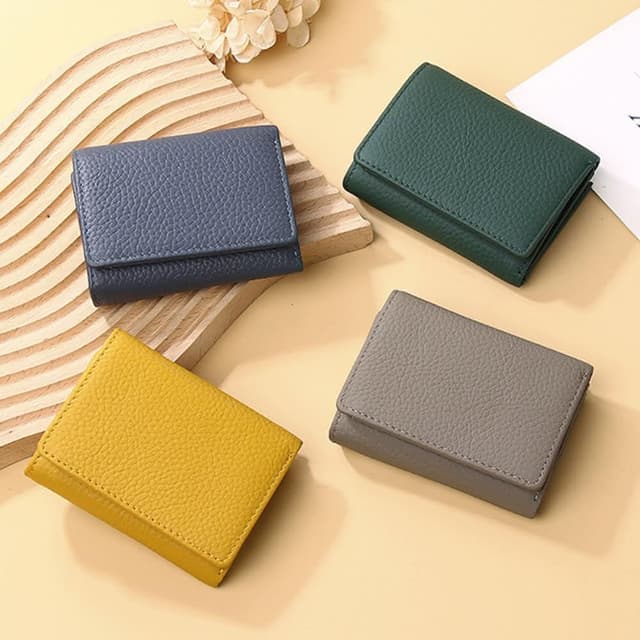 【MoonDy】短夾 錢包 皮夾 真皮錢包 女拉鍊小錢包 卡包 多卡位 短款錢包 日式錢包 零錢包 開運招財 黑色錢包 禮物