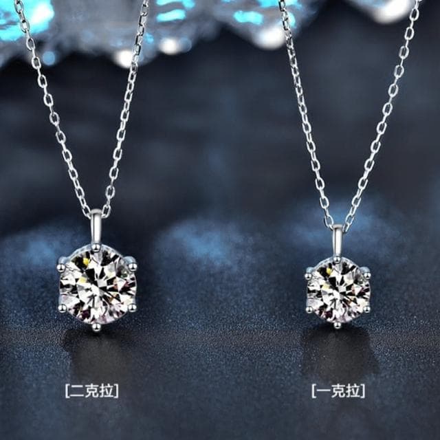 【MoonDy】925純銀項鍊 生日禮物 四爪吊墜 氣質項鍊 女生禮物 簡約 鎖骨鍊 短鍊 飾品 情人節禮物 低敏項鍊