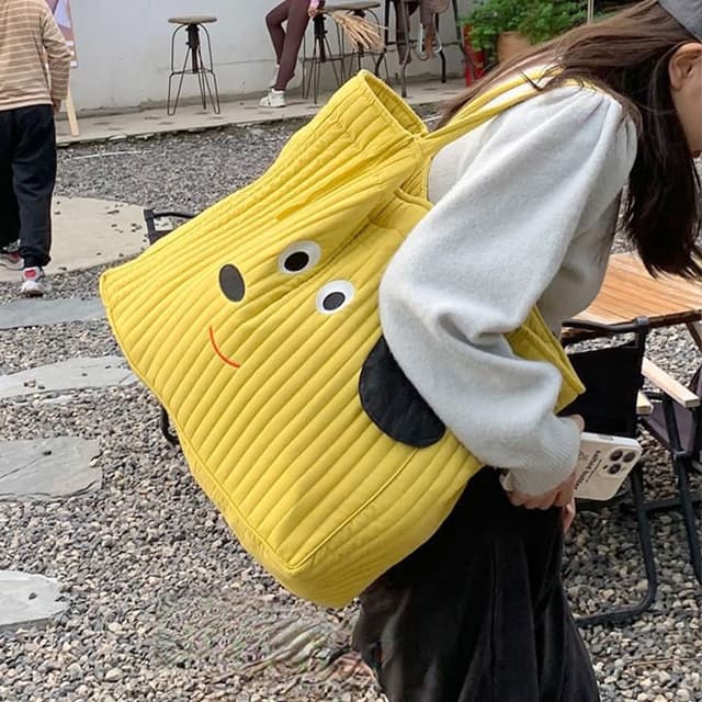 【KT DADA】托特包 棉被袋 育兒袋 收納袋 購物袋 大容量 待產包 媽媽包 刺繡包包 棉被收納包 可愛包包 禮物