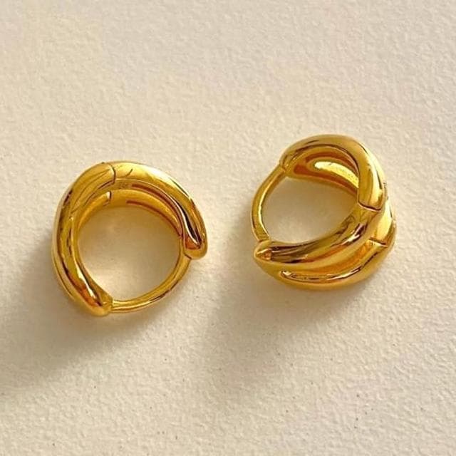 【MoonDy】耳環 小圈耳環 高級感 輕奢 耳飾 925 純銀耳環 耳扣 韓國飾品 簡約ins風 個性耳環 抗敏耳環