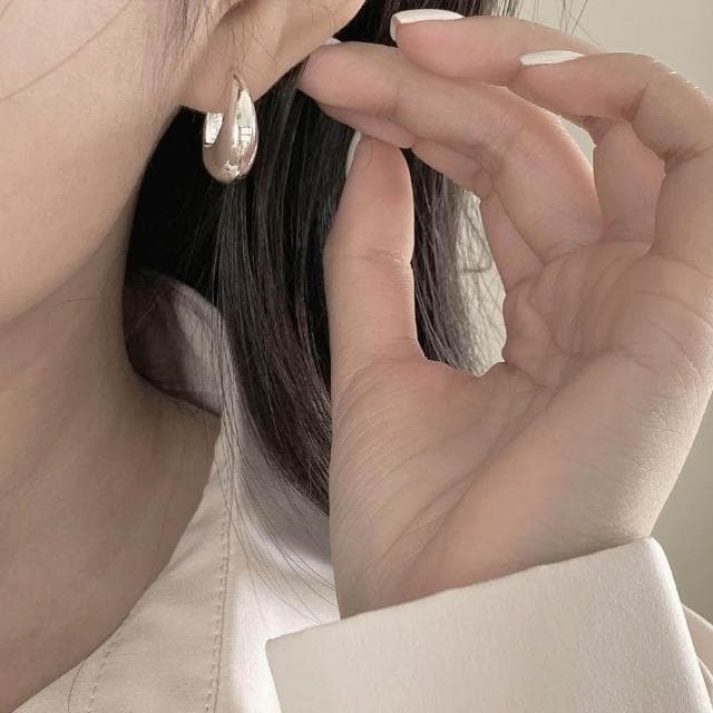 【KT DADA】耳環 耳扣 個性耳環 正韓耳環 耳環女 925 純銀耳環 耳飾ins 風金色耳環 純銀飾品 女生禮物 簡約耳環