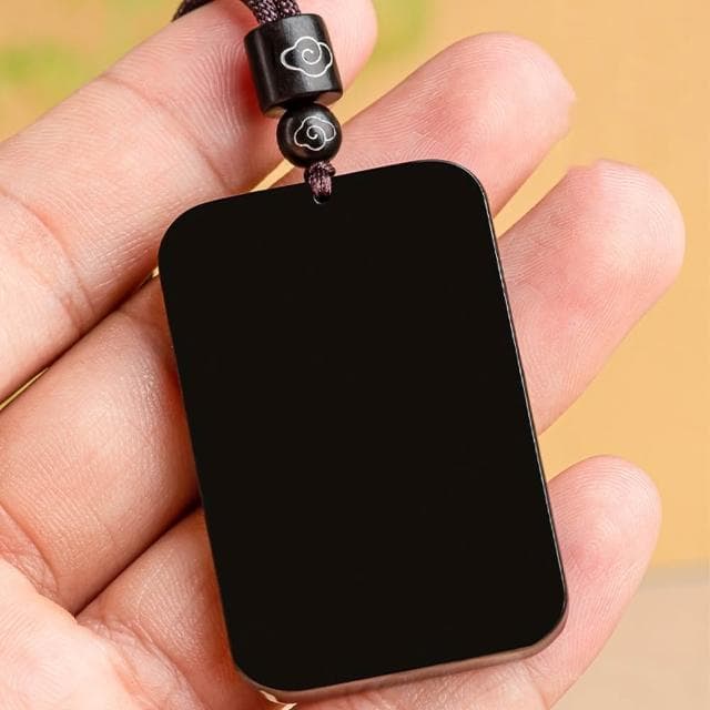 【MoonDy】項鍊 和田玉 墨玉 無事牌 玉墜 掛件 玉牌 生日禮物 玉項鍊 和田玉項鍊 玉石 吊墜 送長輩 招財項鍊 保平安