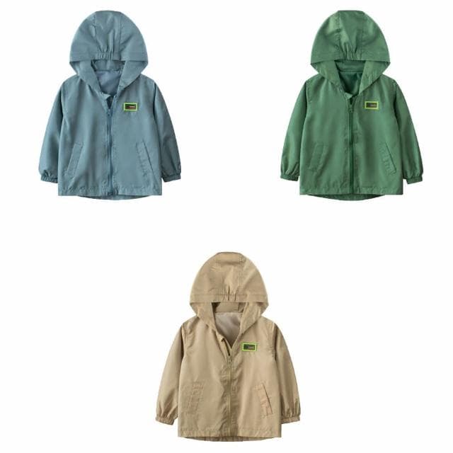 【Arbea】兒童薄款風衣外套C714(素色款)