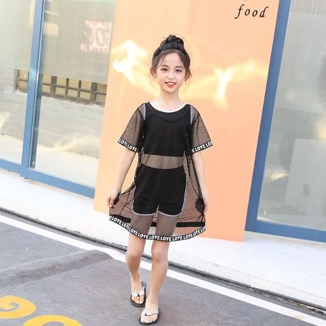 【Arbea】4-7歲兒童泳衣女女童分體裙式專業可愛女孩中大童夏季海邊游泳衣 C87