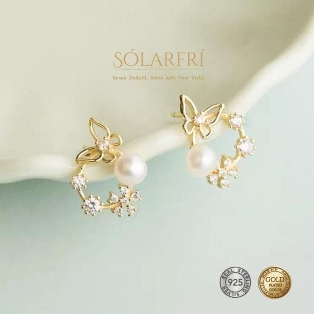 【SOLARFRi】銀針耳環｜優選親膚材質配戴舒適 附品牌禮盒包裝 閨蜜生日情人節女友母親老婆聖誕禮物