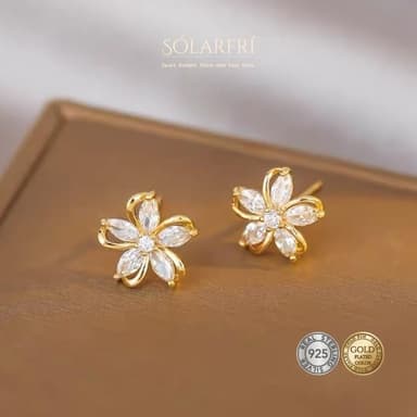 【SOLARFRi】銀針耳環｜優選親膚材質配戴舒適 附品牌禮盒包裝 閨蜜生日情人節女友母親老婆聖誕禮物