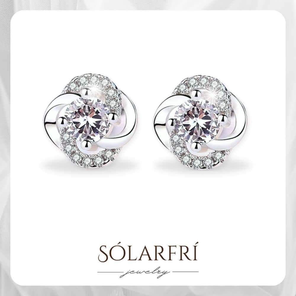 【SOLARFRi】銀針耳環｜優選親膚材質配戴舒適 附品牌禮盒包裝 閨蜜生日情人節女友母親老婆聖誕禮物
