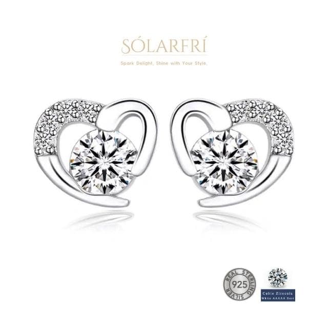【SOLARFRi】銀針耳環｜優選親膚材質配戴舒適 附品牌禮盒包裝 閨蜜生日情人節女友母親老婆聖誕禮物