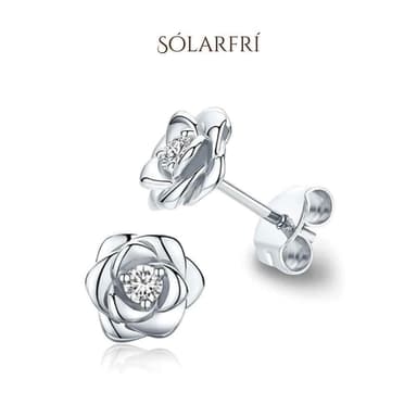 【SOLARFRi】銀針耳環｜優選親膚材質配戴舒適 附品牌禮盒包裝 閨蜜生日情人節女友母親老婆聖誕禮物