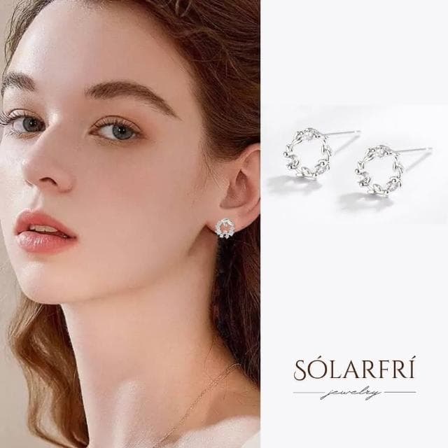 【SOLARFRi】銀針耳環｜優選親膚材質配戴舒適 附品牌禮盒包裝 閨蜜生日情人節女友母親老婆聖誕禮物