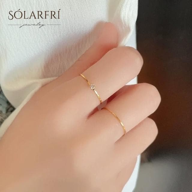 【SOLARFRi】輕奢閃耀戒指｜可調整戒圍大小 附品牌禮盒包裝 閨蜜生日情人節女友老婆母親聖誕禮物