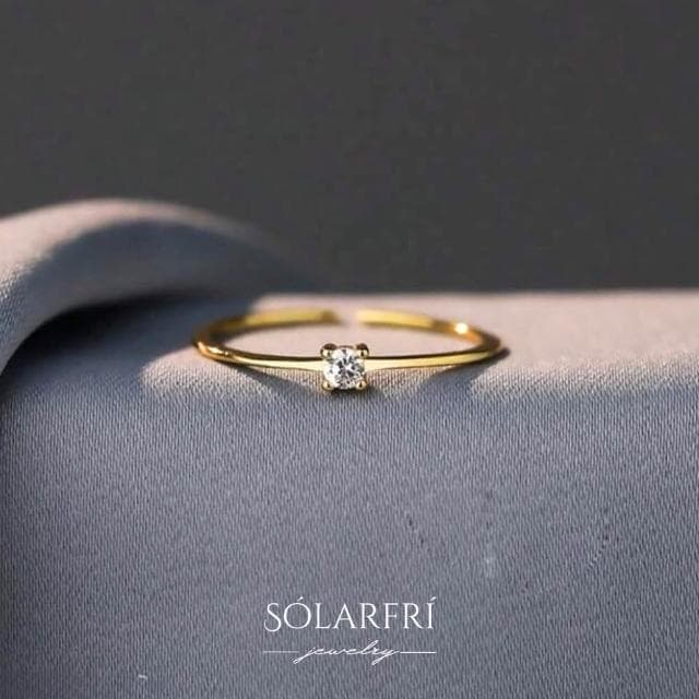 【SOLARFRi】輕奢閃耀戒指｜可調整戒圍大小 附品牌禮盒包裝 閨蜜生日情人節女友老婆母親聖誕禮物