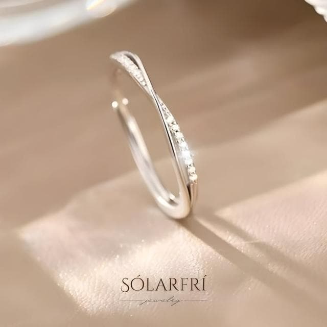【SOLARFRi】輕奢閃耀戒指｜可調整戒圍大小 附品牌禮盒包裝 閨蜜生日情人節女友老婆母親聖誕禮物