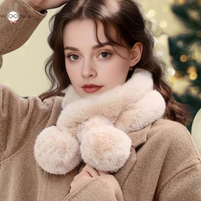 【WOONUE】秋冬高質感親膚輕柔保暖防寒羊毛時尚圍巾脖圍(情人聖誕女兒老婆父親母親生日節禮物)
