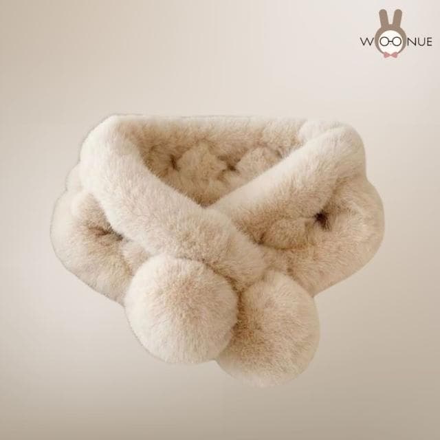 【WOONUE】秋冬高質感親膚輕柔保暖防寒羊毛時尚圍巾脖圍(情人聖誕女兒老婆父親母親生日節禮物)