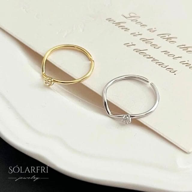 【SOLARFRi】輕奢閃耀戒指｜可調整戒圍大小 附品牌禮盒包裝 閨蜜生日情人節女友老婆母親聖誕禮物