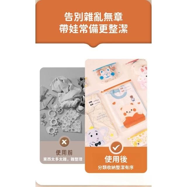 家用滑鎖袋 (幼兒園收納袋 透明封口袋 托嬰收納袋 待產包 蔬果收納袋 保鮮袋 重複使用 防水防潮袋 衣物鞋子收納袋)
