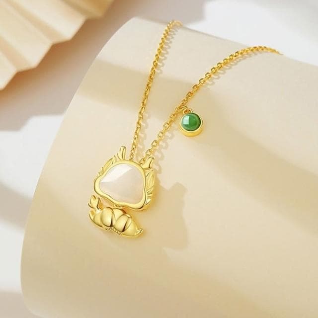 【LEEHER】女飾品/項鍊/純銀項鍊/金項鍊/生肖項鍊/和田玉項鍊/兒童項鍊/招財項鍊/保平安/生肖龍年/禮物